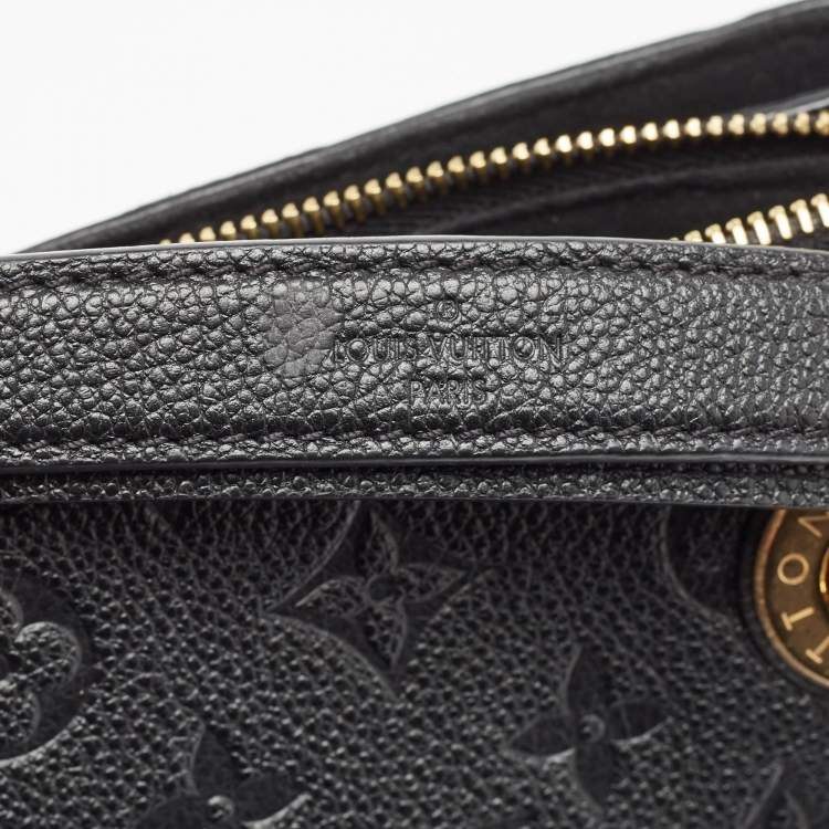 Pre Owned Louis Vuitton Black Monogram Empreinte Leather Surene MM Bag