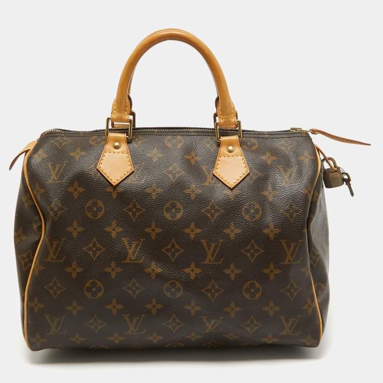 Pre Owned Louis Vuitton Monogram Canvas Speedy 30 Bag