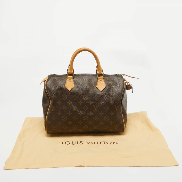 Pre Owned Louis Vuitton Monogram Canvas Speedy 30 Bag