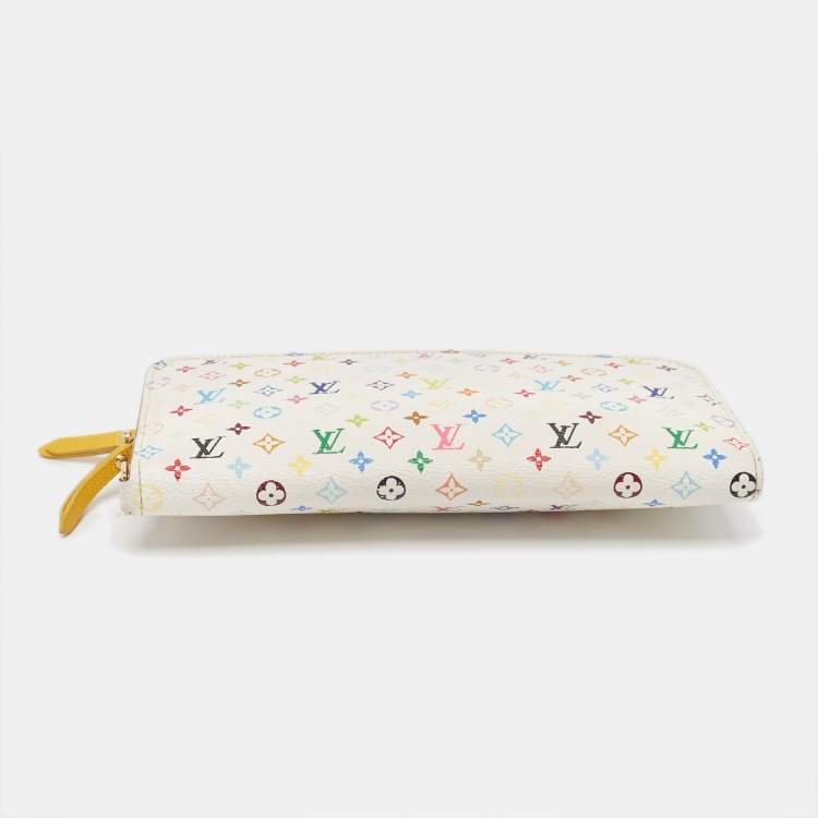 Pre Owned Louis Vuitton White/Multicolor Monogram Canvas Insolite Wallet