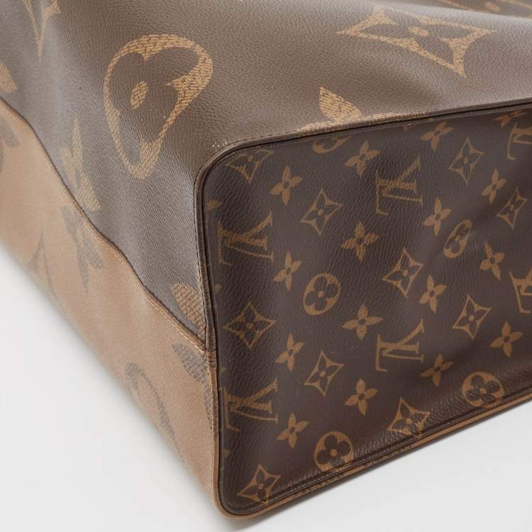 Pre Owned Louis Vuitton Monogram Reverse Giant Canvas OnTheGo GM Bag