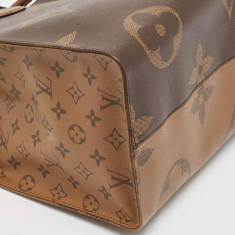 Pre Owned Louis Vuitton Monogram Reverse Giant Canvas OnTheGo GM Bag