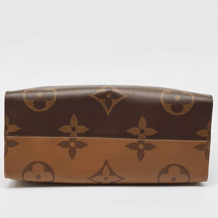 Pre Owned Louis Vuitton Monogram Reverse Giant Canvas OnTheGo GM Bag