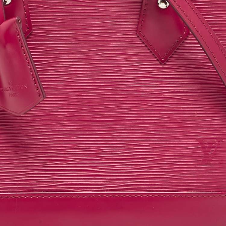 Pre Owned Louis Vuitton Fuchsia Epi Leather Alma BB Bag