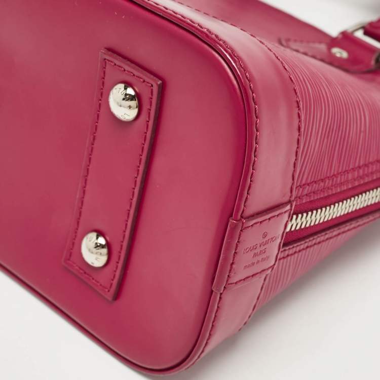 Pre Owned Louis Vuitton Fuchsia Epi Leather Alma BB Bag