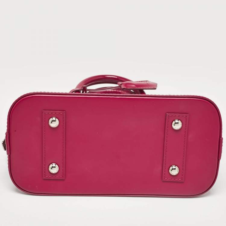 Pre Owned Louis Vuitton Fuchsia Epi Leather Alma BB Bag