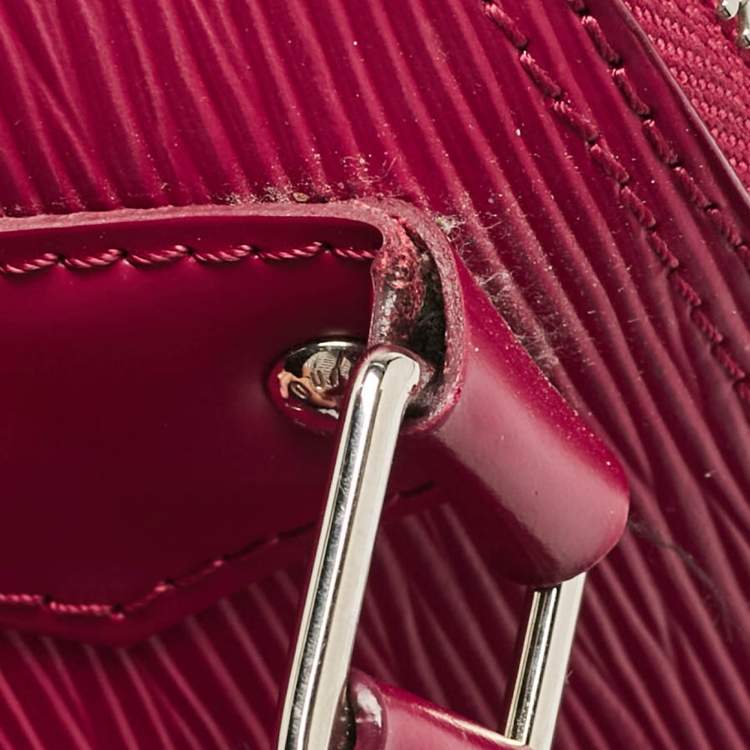 Pre Owned Louis Vuitton Fuchsia Epi Leather Alma BB Bag