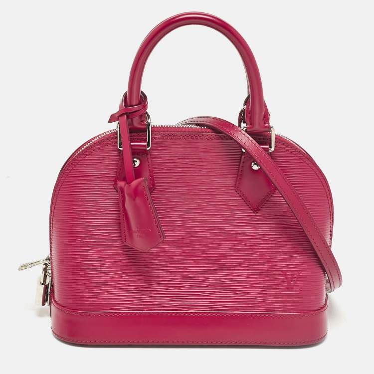 Pre Owned Louis Vuitton Fuchsia Epi Leather Alma BB Bag