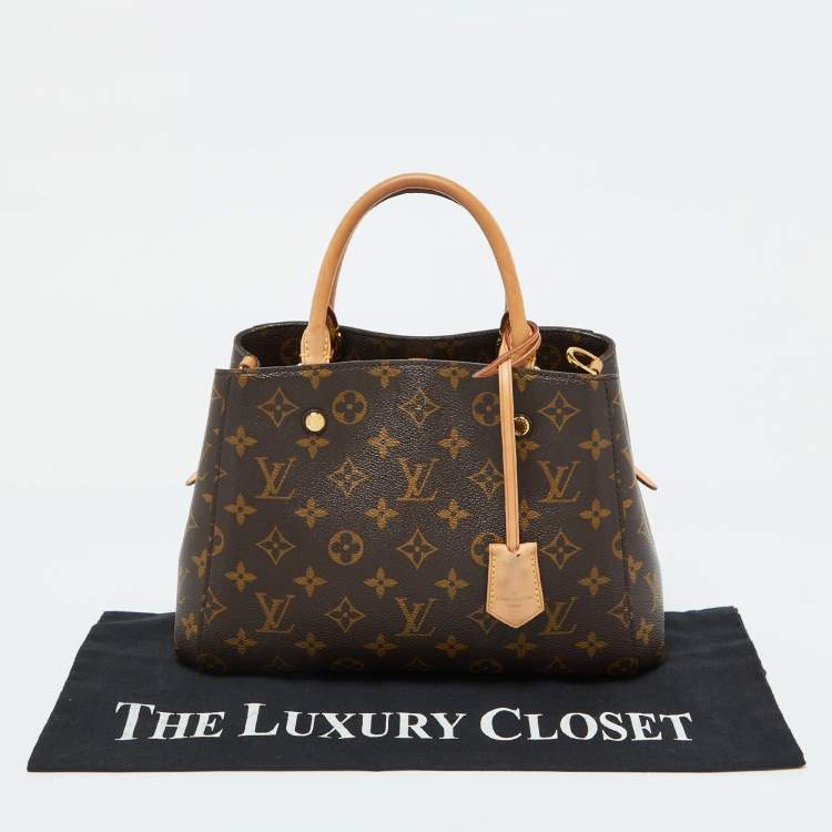 Pre Owned Louis Vuitton Monogram Canvas Montaigne BB Bag