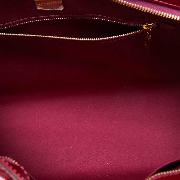 Pre Owned Louis Vuitton Griotte Monogram Vernis Brea MM NM Bag