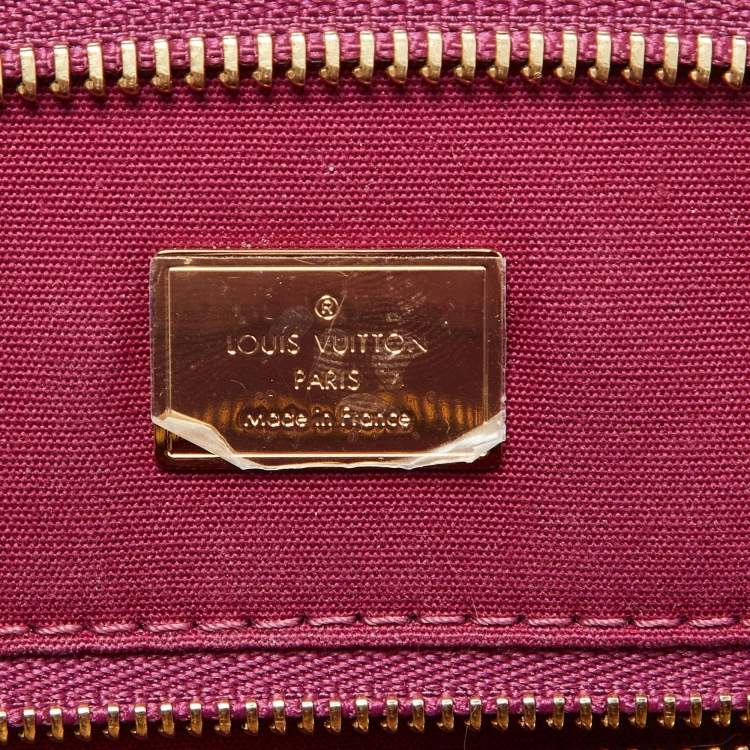 Pre Owned Louis Vuitton Griotte Monogram Vernis Brea MM NM Bag