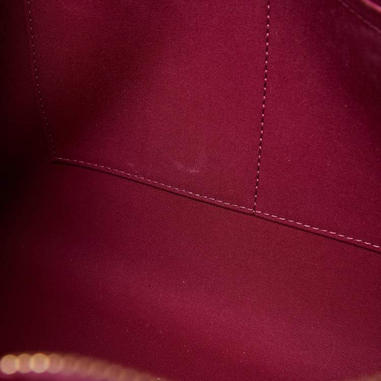 Pre Owned Louis Vuitton Griotte Monogram Vernis Brea MM NM Bag