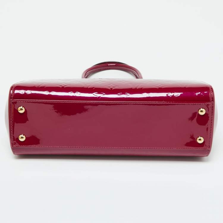Pre Owned Louis Vuitton Griotte Monogram Vernis Brea MM NM Bag