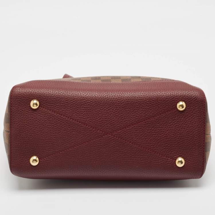 Pre Owned Louis Vuitton Fuchsia Damier Ebene Canvas Hyde Park Bag