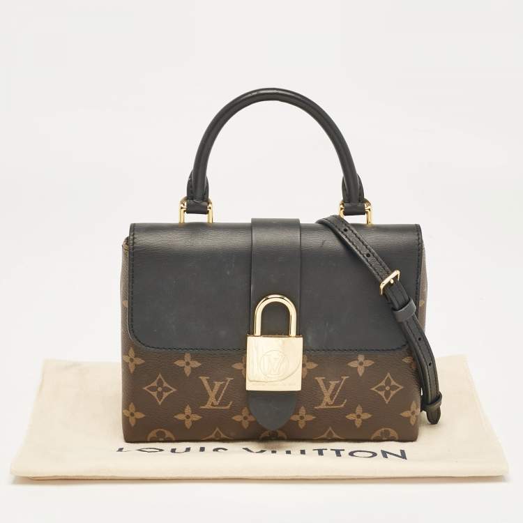 Pre Owned Louis Vuitton Black Monogram Canvas and Leather Locky BB Bag