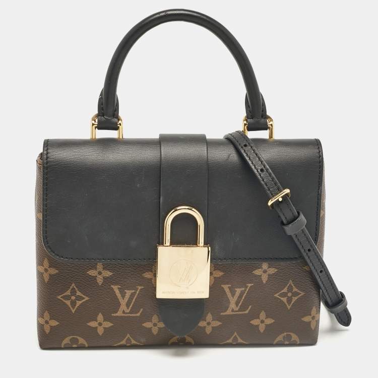 Pre Owned Louis Vuitton Black Monogram Canvas and Leather Locky BB Bag