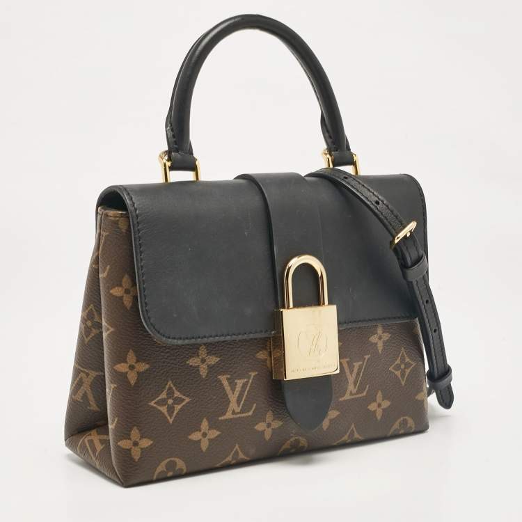 Pre Owned Louis Vuitton Black Monogram Canvas and Leather Locky BB Bag