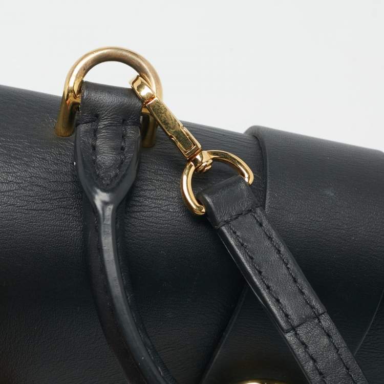 Pre Owned Louis Vuitton Black Monogram Canvas and Leather Locky BB Bag