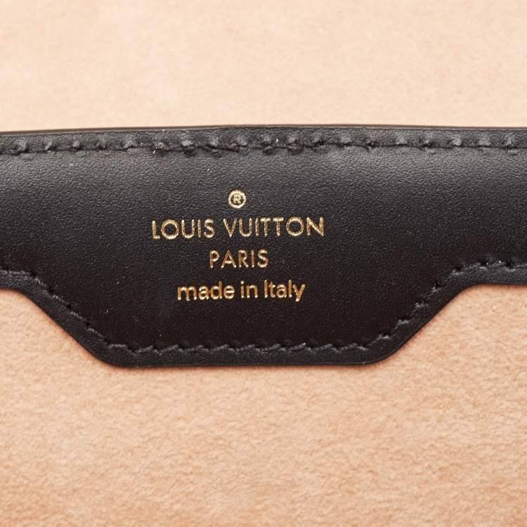 Pre Owned Louis Vuitton Black Monogram Canvas Trianon Top Handle Bag