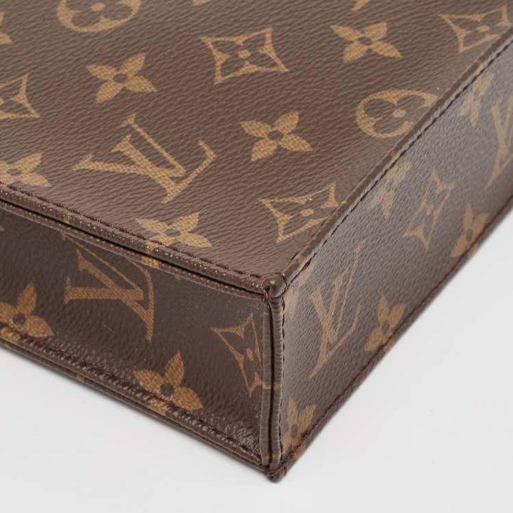 Pre Owned Louis Vuitton Monogram Canvas Petit Sac Plat Bag