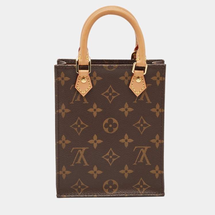 Pre Owned Louis Vuitton Monogram Canvas Petit Sac Plat Bag