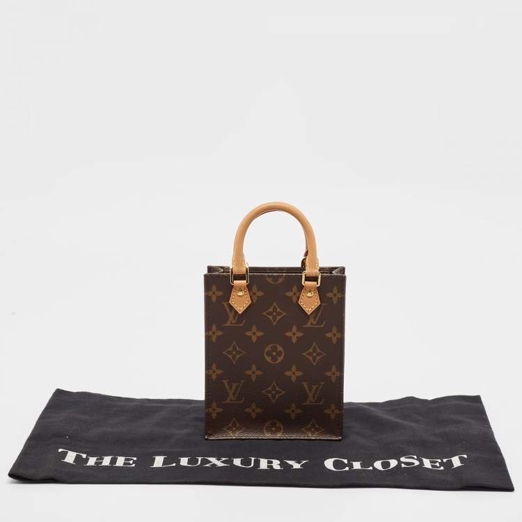 Pre Owned Louis Vuitton Monogram Canvas Petit Sac Plat Bag