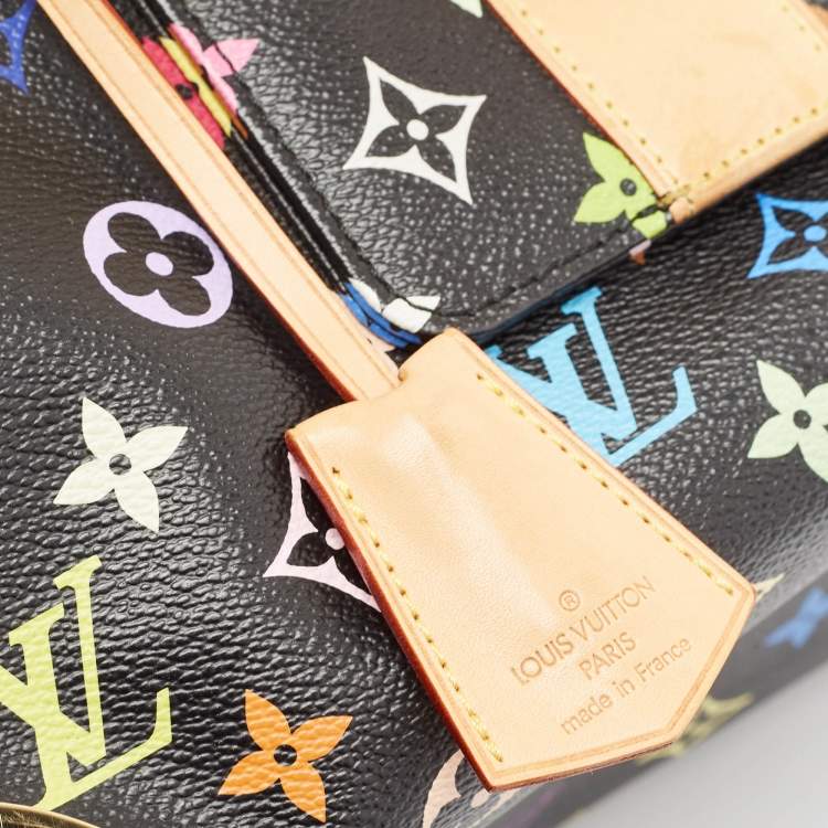 Pre Owned Louis Vuitton Black Monogram Multicolore Canvas Speedy 30 Bag