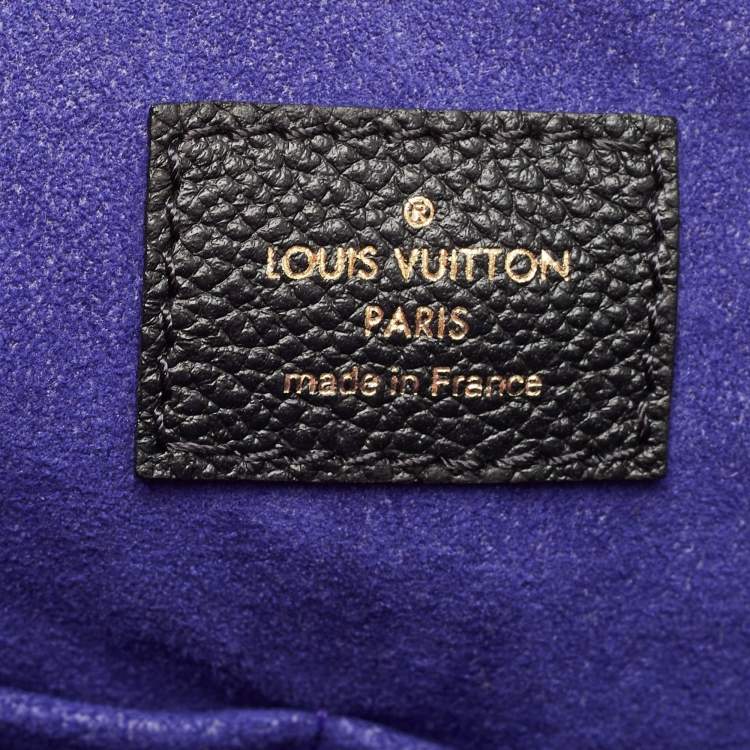Pre Owned Louis Vuitton Black Monogram Empreinte Leather Maida Bag