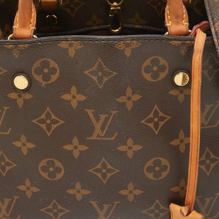 Pre Owned Louis Vuitton Monogram Canvas and Leather Montaigne BB Bag
