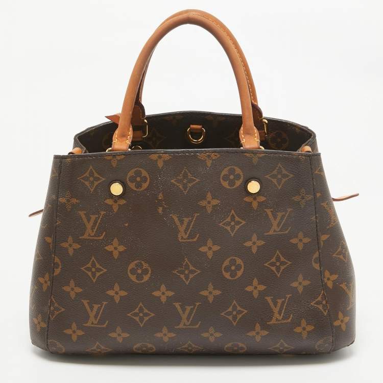 Pre Owned Louis Vuitton Monogram Canvas and Leather Montaigne BB Bag