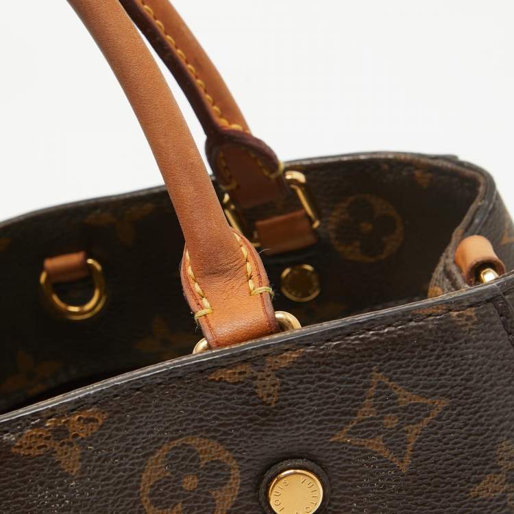 Pre Owned Louis Vuitton Monogram Canvas and Leather Montaigne BB Bag