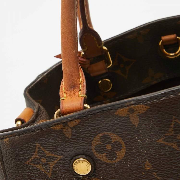 Pre Owned Louis Vuitton Monogram Canvas and Leather Montaigne BB Bag