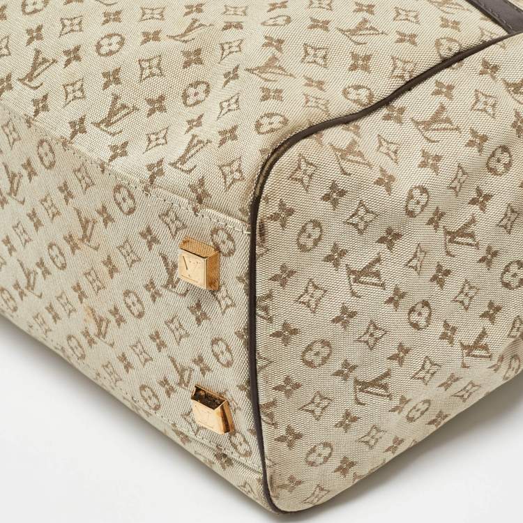 Pre Owned Louis Vuitton Beige/Brown Monogram Mini Lin Canvas Josephine GM Bag
