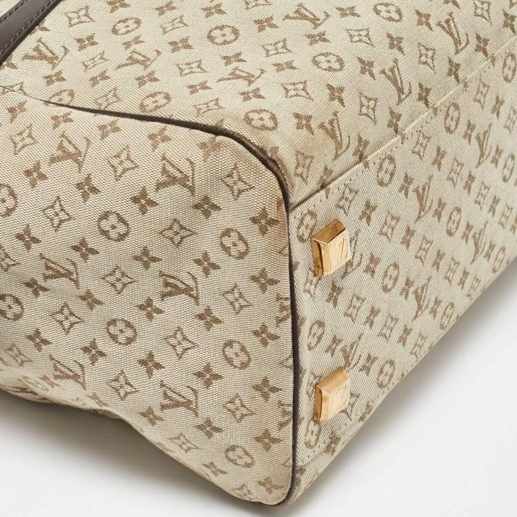 Pre Owned Louis Vuitton Beige/Brown Monogram Mini Lin Canvas Josephine GM Bag
