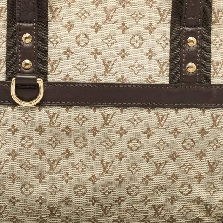 Pre Owned Louis Vuitton Beige/Brown Monogram Mini Lin Canvas Josephine GM Bag