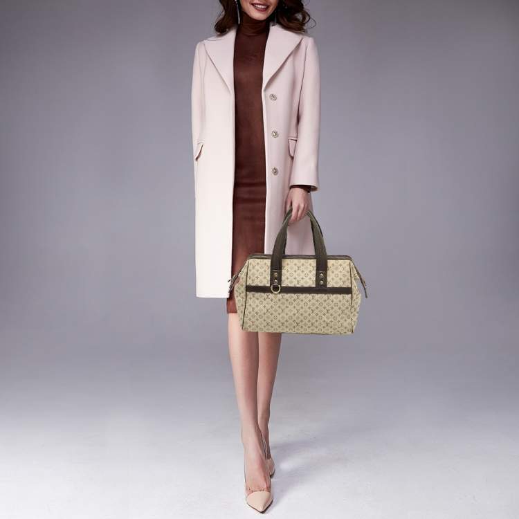 Pre Owned Louis Vuitton Beige/Brown Monogram Mini Lin Canvas Josephine GM Bag