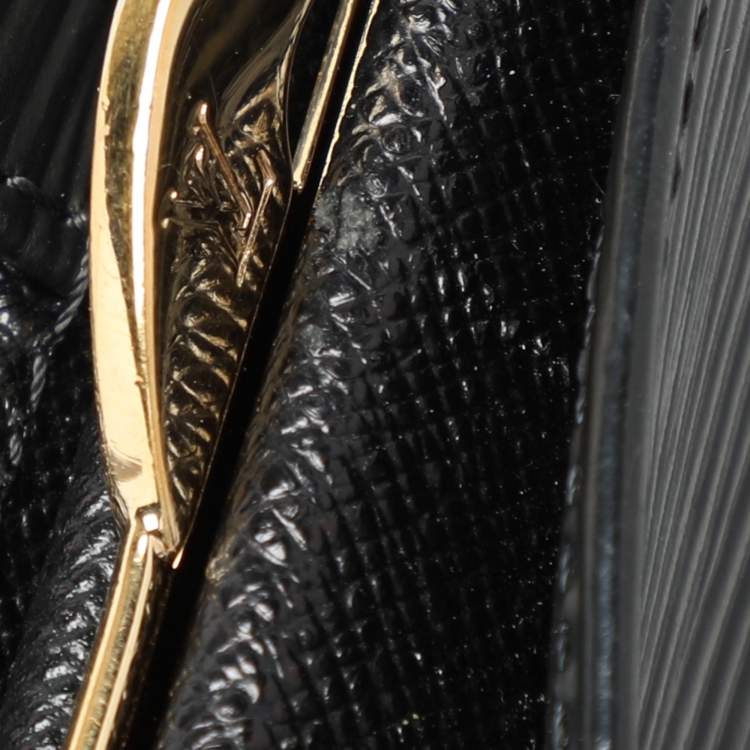 Pre Owned Louis Vuitton Black Epi Leather Wallet