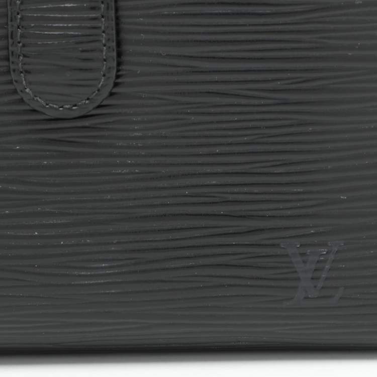 Pre Owned Louis Vuitton Black Epi Leather Wallet