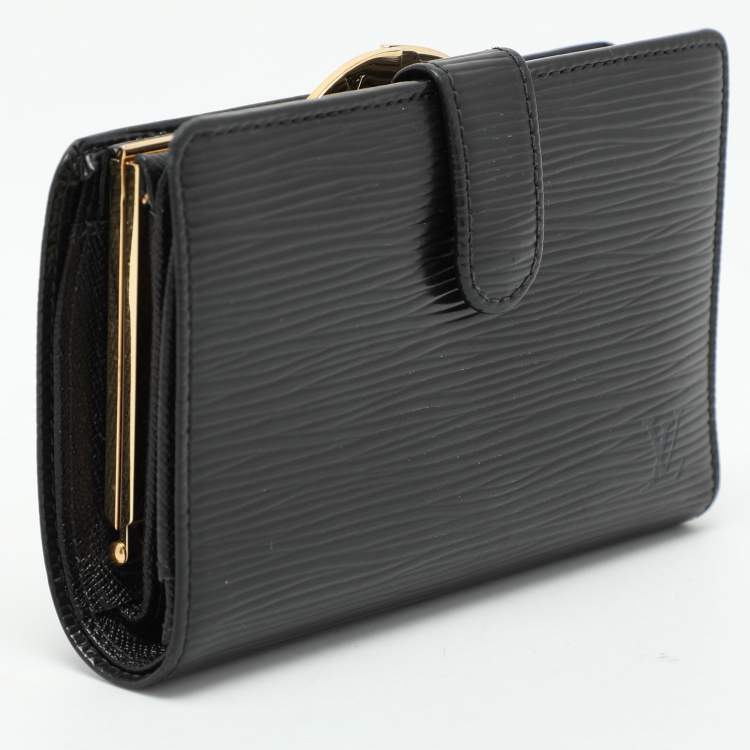 Pre Owned Louis Vuitton Black Epi Leather Wallet
