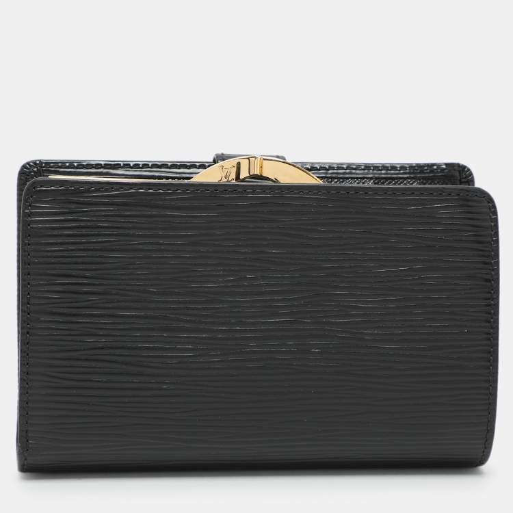 Pre Owned Louis Vuitton Black Epi Leather Wallet