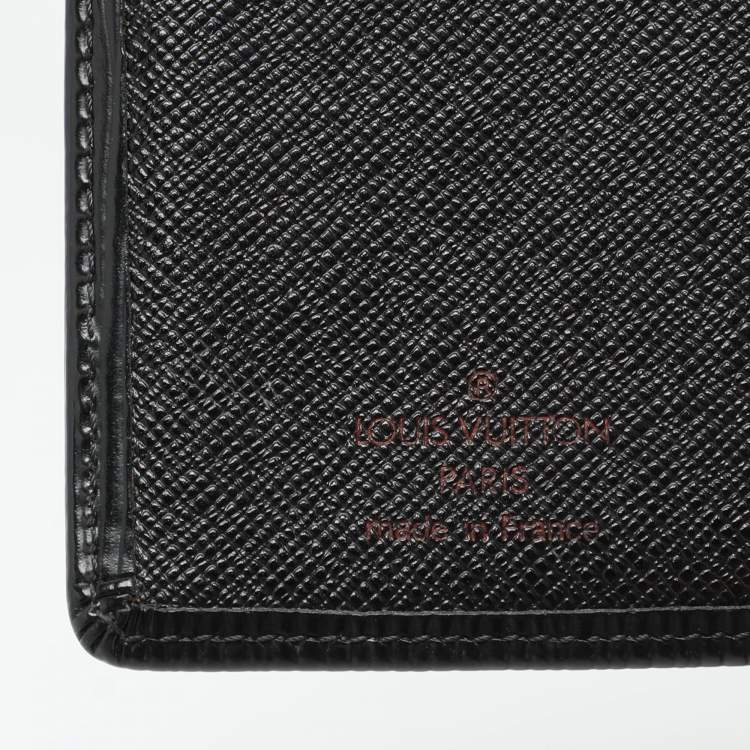 Pre Owned Louis Vuitton Black Epi Leather Wallet