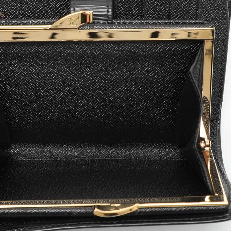 Pre Owned Louis Vuitton Black Epi Leather Wallet