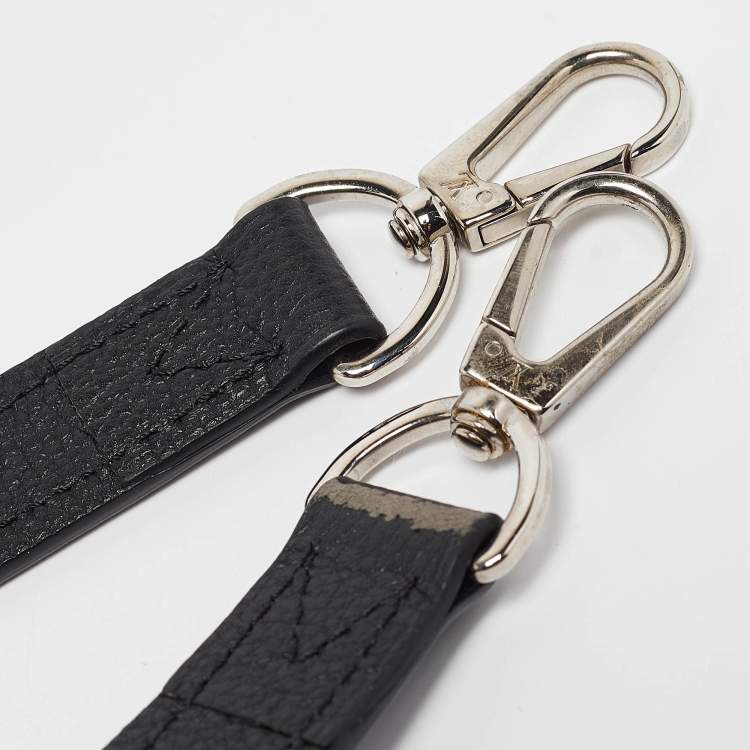 Pre Owned Louis Vuitton Black Monogram Mahina Leather Babylone Chain BB Bag