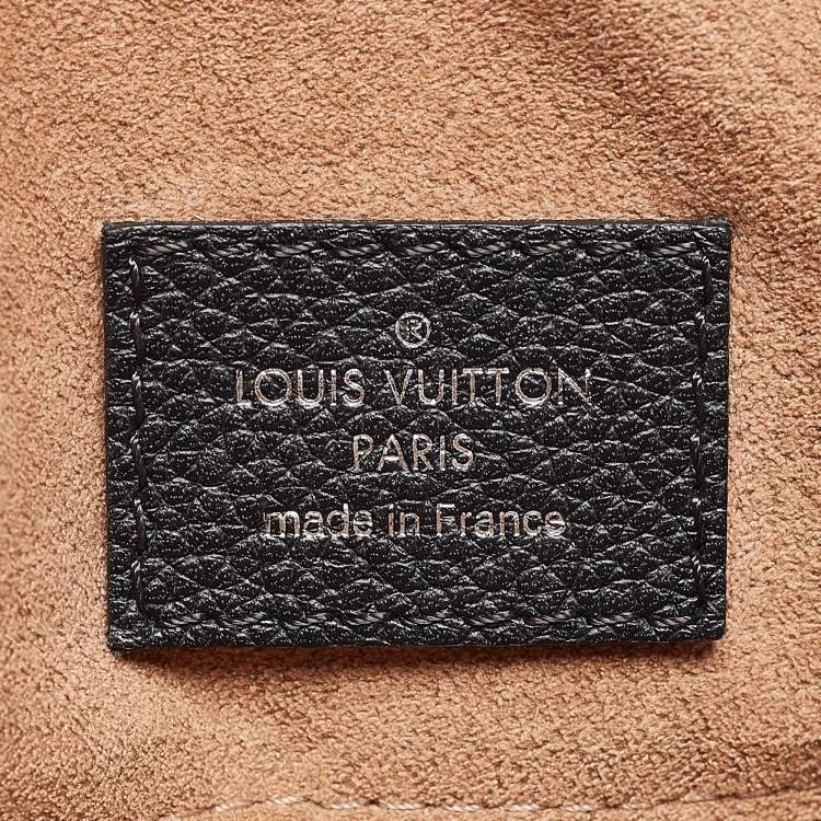 Pre Owned Louis Vuitton Black Monogram Mahina Leather Babylone Chain BB Bag