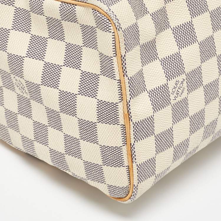 Pre Owned Louis Vuitton Damier Azur Canvas Speedy 25 Bag