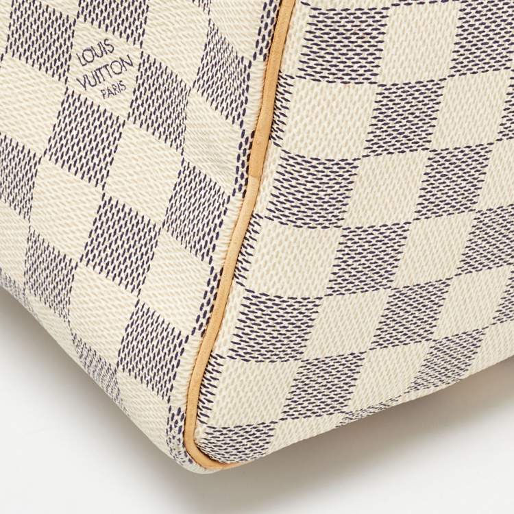 Pre Owned Louis Vuitton Damier Azur Canvas Speedy 25 Bag