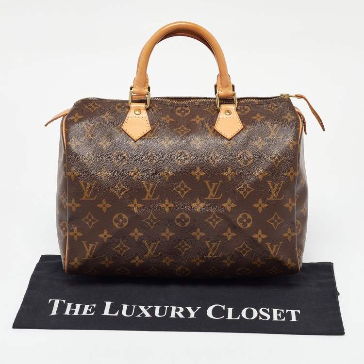 Pre Owned Louis Vuitton Monogram Canvas Speedy 30 Bag