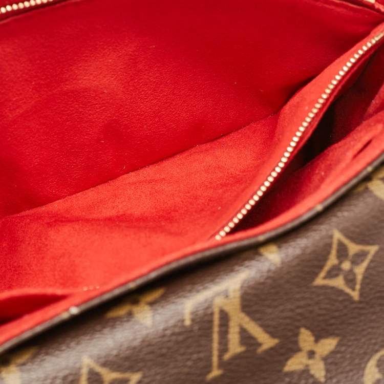 Pre Owned Louis Vuitton Cerise Monogram Canvas and Leather Saint Placide Bag