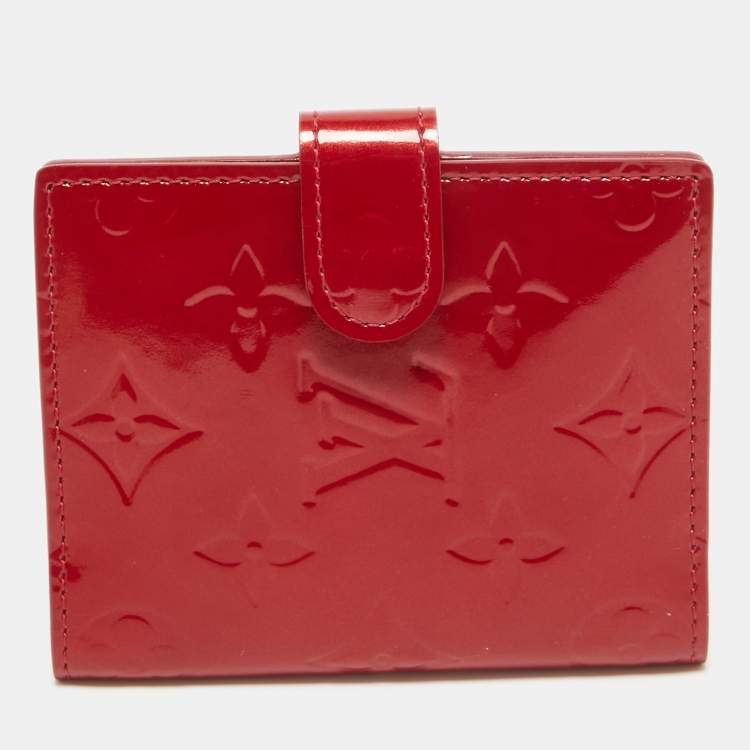 Pre Owned Louis Vuitton Pomme D’amour Monogram Vernis French Purse