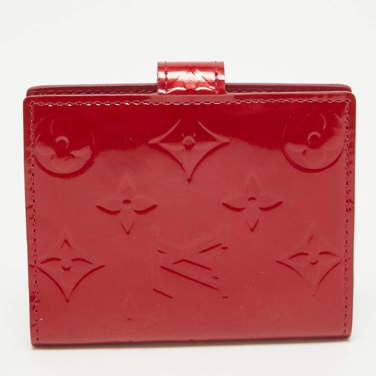 Pre Owned Louis Vuitton Pomme D’amour Monogram Vernis French Purse